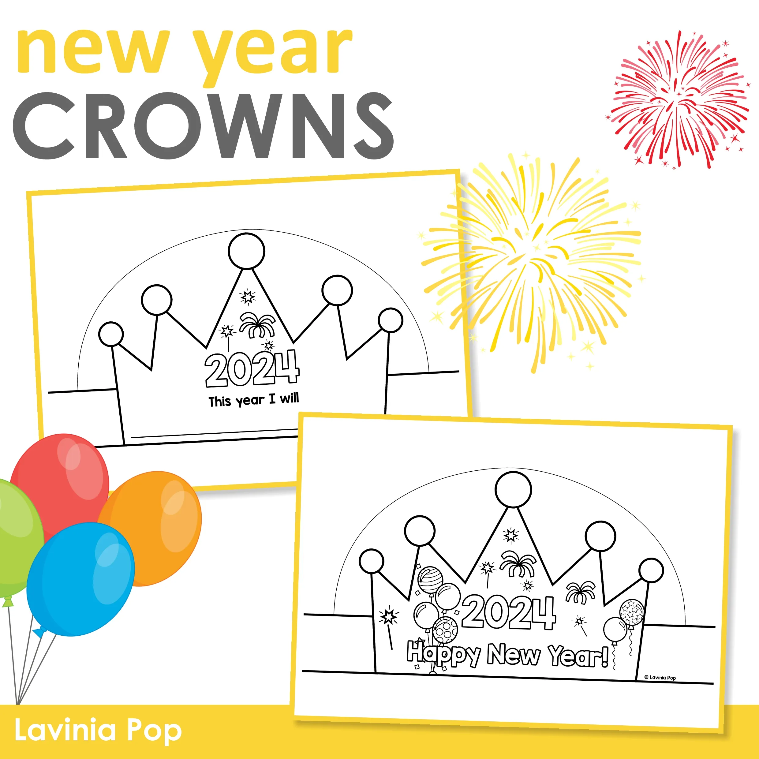 free 2024 new year crowns